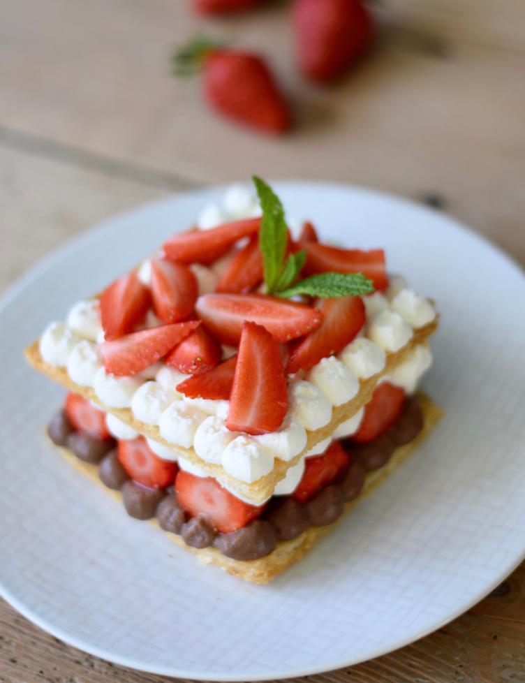 Mille-feuilles fraises Saveol