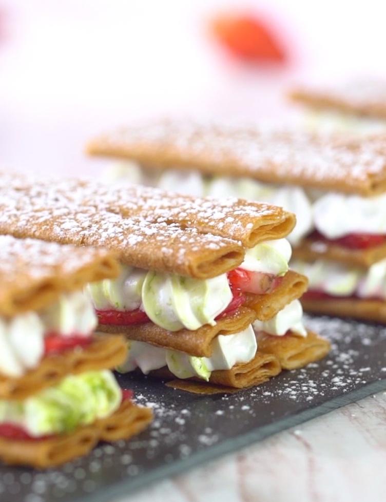 Mille-feuilles fraises Saveol