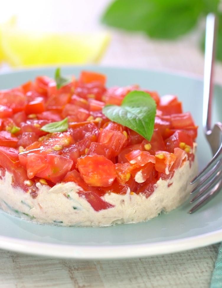 Tartare de tomates et thon