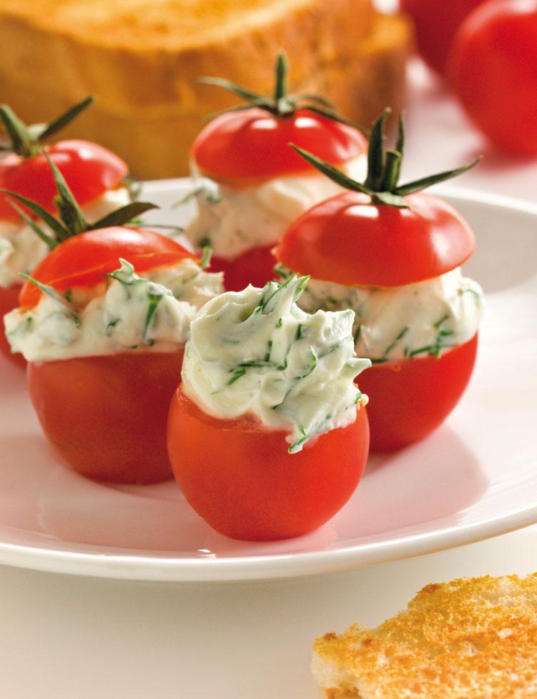 Tomates cerises ricotta