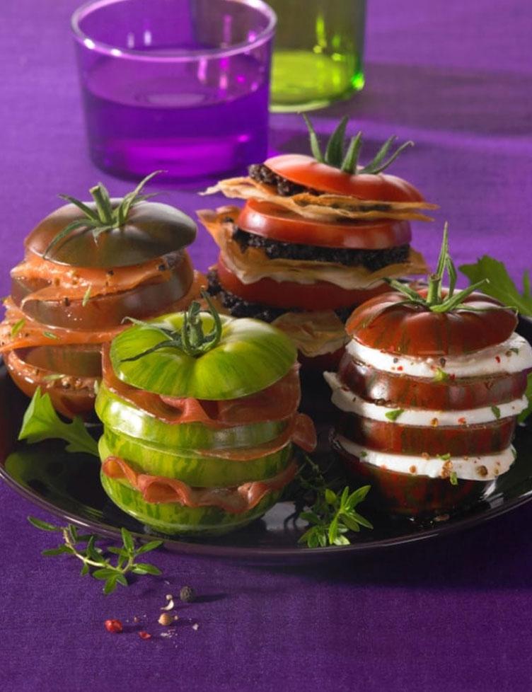 Mille feuilles tomates trésor